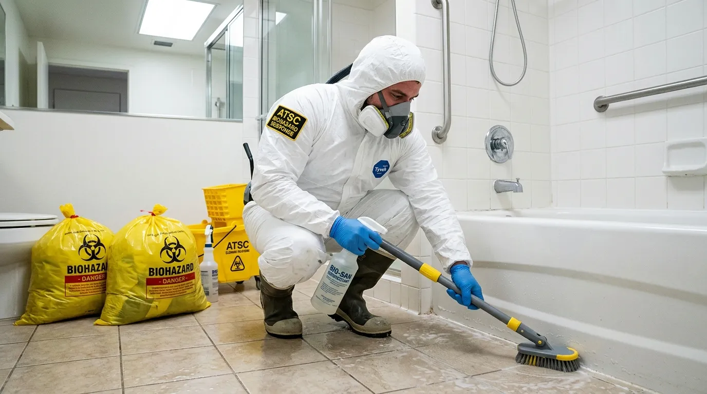 Decontamination equipment deployed for Blood Cleanup in Red Bank